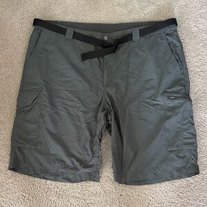 Men's Charcoal Cargo Shorts with Belt